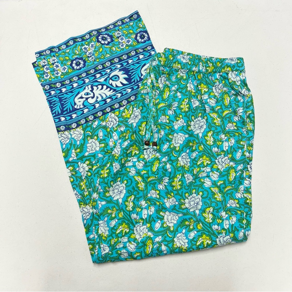 Signals NEW Teal Women’s 2piece Pajama Pant Set SZ L - Picture 7 of 12